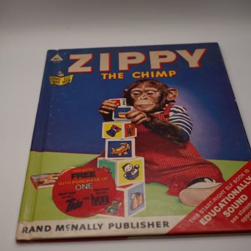 Vintage Rand McNally Zippy the Chimp Start-Right Elf Book